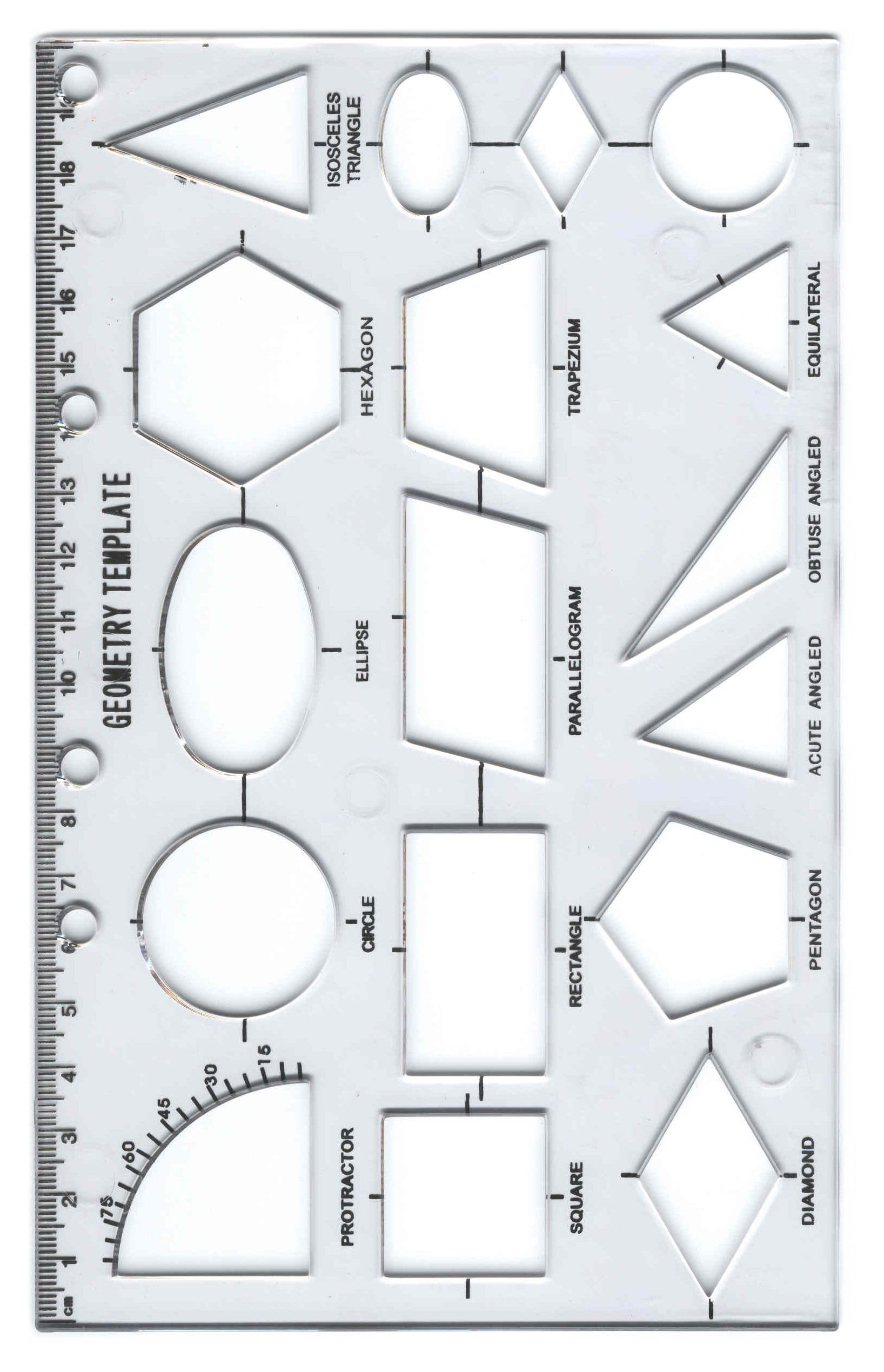 Major Brushes Geometry Template Stencil