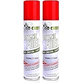 Jo Chef Butane Refill, Universal Butane Fuel for Kitchen Torch Lighters | 2 Cans (3.38oz/100ml), Food-Grade Refined Butane wi