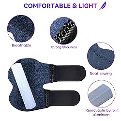 Bozenu 2 PCS Small Finger Splint, Adjustable