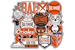 BESSER ASSOCIATES 26 PCS American Baseball Team Stickers for Water Bottle, Laptop, Bicycle, Computer, Motorcycle, Travel Case, Car Decal Decoration Sticker 2-2.5 inches