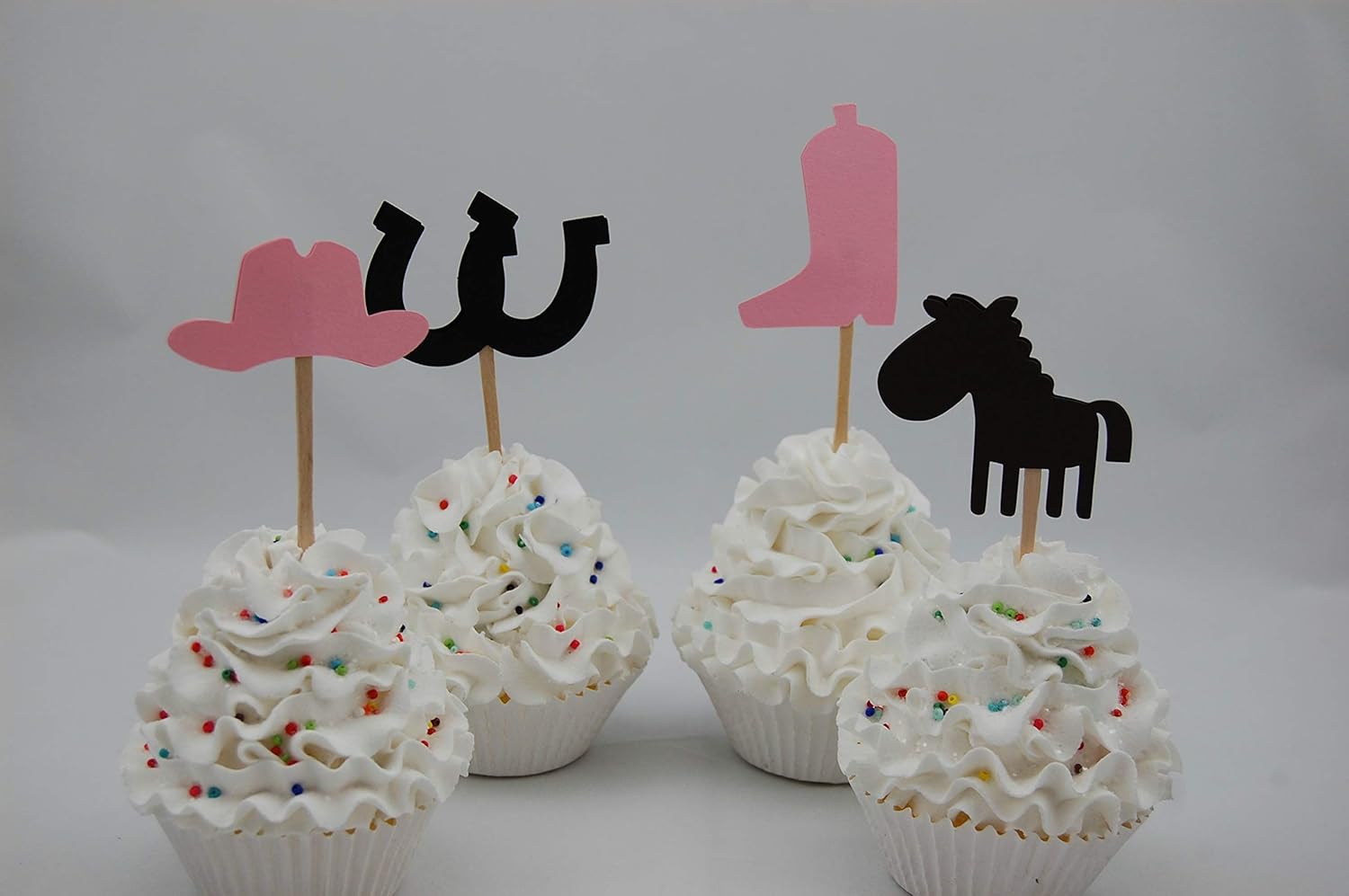 Amazon Com Cowgirl Birthday Party Basic Cupcake Toppers Farm