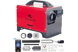 ROOMARK Diesel Heater, 8KW 12V All in One-5L/1.3Gal Fuel Tank, Automatic Altitude Adjustment (Max 18045 FT), Bluetooth, App, Remote Control and LCD Screen for truck, Trailer, Camper, Van, Boat