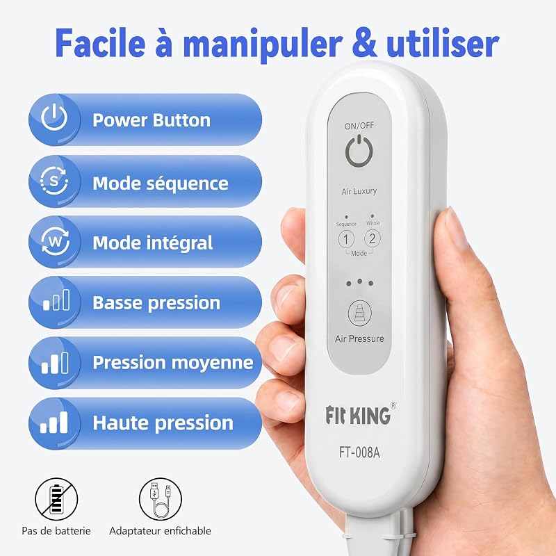 4-en-1 Bottes Pressothérapie Jambes, Récupération Musculaire