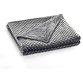RelaxBlanket 60''x80'' Duvet Cover for Weighted Blanket | Premium Super Soft Minky Dot | Dark Grey