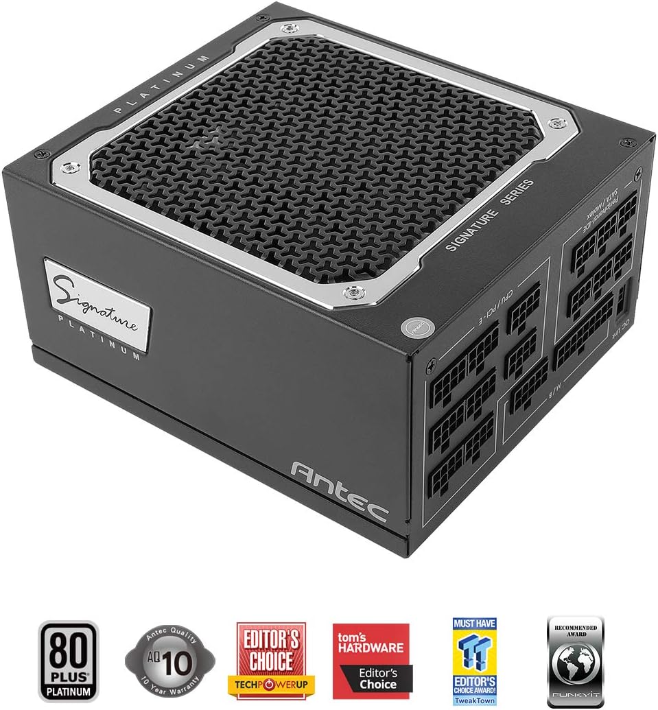 Amazon Com Antec Signature Series Sp1000 80 Plus Platinum Certified 1000w Full Modular With Oc Link Feature Phasewave Design Full Top Grade Japanese Caps Zero Rpm Mode 135 Mm Fdb Silence 10 Year Warranty