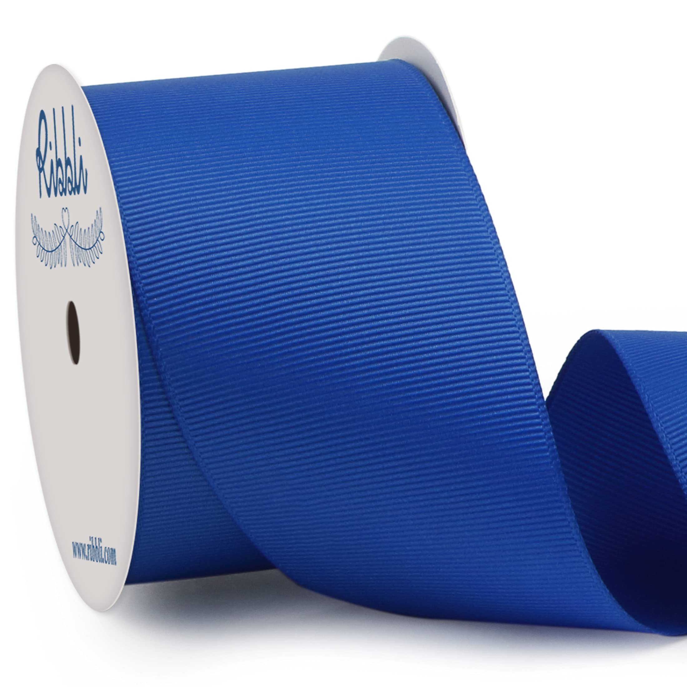Photo 1 of Ribbli Royal Blue Grosgrain Ribbon,2 inches x Continuous 10 Yards,Use for Bows DIY Hair Accessories,Gift Wrapping,Craft and Sewing