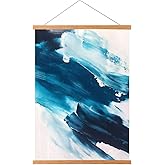 FALAMON Magnetic Poster Hanger Frame, 20x20 20x24 20x28 20x30 Teak Wood Magnet Poster Frame for Posters, Prints, Photos, Pictures, Maps, Scrolls, and Canvas Artwork