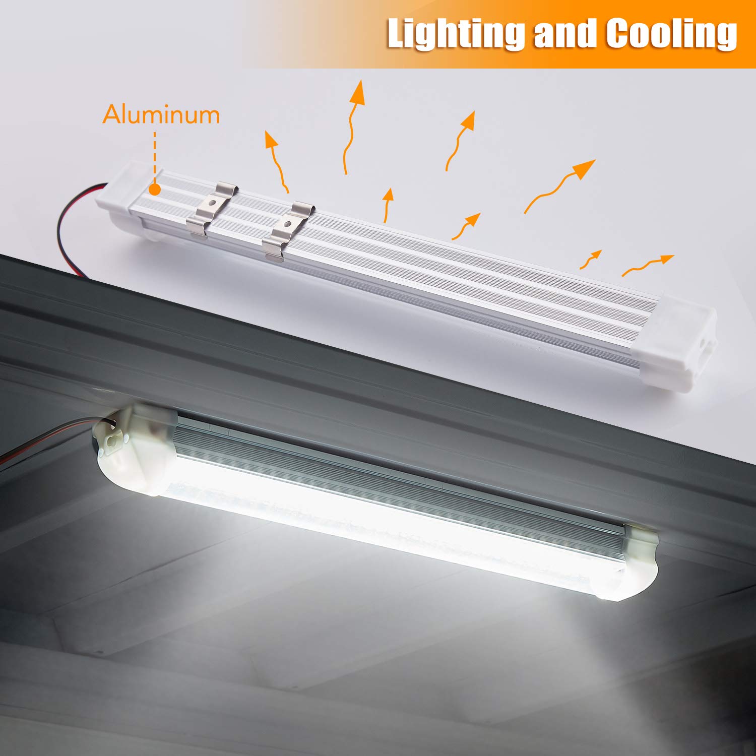 Dfgotop 12v Led Interior Lights For Caravan Van Bright Interior