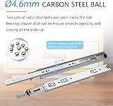 AOLISHENG 250mm Drawer Runners Side Mount Ball Bearing Full Extension 45mm view 5