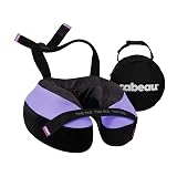Cabeau Travel Neck Pillow for Airplanes – The Neck’s Evolution, TNE S3 – Supportive Memory Foam Design for Long Haul Flights – Attachable Seat Straps and 360° Support (Paris Lavender)