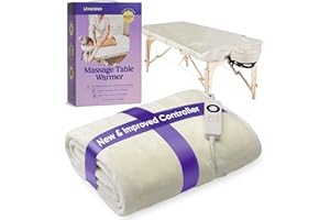 Livaclean Massage Table Warmer Heating Pad - 6 Temperature Settings - 71" x 31.5” - Soft Flannel Fleece Spa Bed Warmer - Electric Massage Table Heating Pad - 2 Year Replacement Guarantee