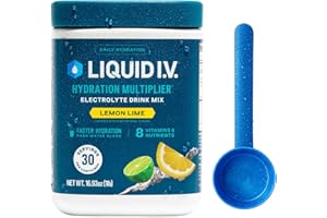 Liquid I.V.® Hydration Multiplier - Lemon Lime | Electrolyte Powder Drink Mix | 1 Tub (30 Servings)