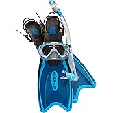 Cressi Adult Light Weight Premium Travel Snorkel Set - Mask & Fins Made in Italy - Palau Set: by Cressi, Quality Since 1946
