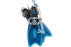 Cressi Adult Light Weight Premium Travel Snorkel Set - Mask & Fins Made in Italy - Palau Set: by Cressi, Quality Since 1946