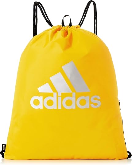 Amazon アディダス ジムサック ナップサック ビッグロゴジムバッグ Fsx24 イエロー シルバーメタリック ブラック Gl05 Adidas アディダス ジムサック ナップサック