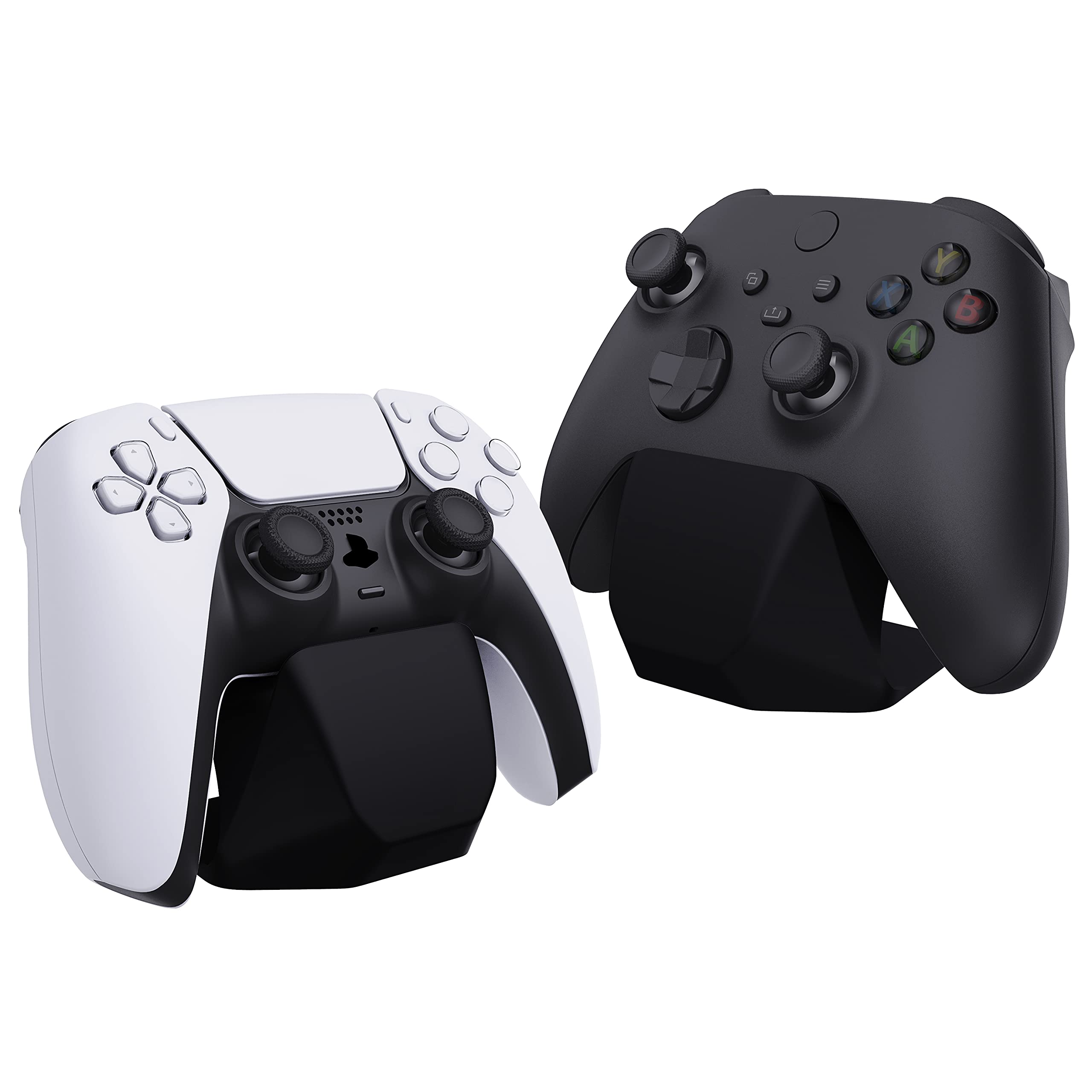 PlayVital Universal Game Controller Stand for Xbox Series X/S Controller, Gamepad Stand for PS5/4 Controller, Display Stand Holder for Switch Pro Controller – Solid Black