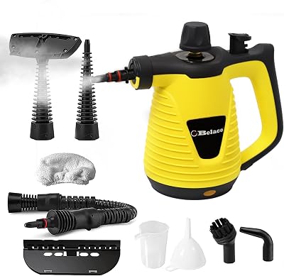 Belaco Handheld Steam Cleaner 1050W with 9 Accessories BS-C388