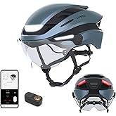 Lumos Ultra E-Bike Smart Helmet | NTA 8776 Certified | Front & Rear LED Lights | Retractable Face Shield | App Controlled | EBike, Scooter, Cycling, Bicycle | Adults, Men Women