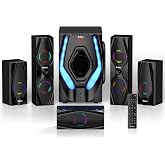Bobtot Surround Sound Systems Home Theater System,1200 Watts Peak Power | 10" Subwoofer, 5.1/2.1 Wired Audio Stereo Speakers, Strong Bass, Karaoke Function, with ARC Optical AUX Bluetooth Input