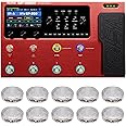 VALETON Multi Effects Processor Multi-Effects Pedal with Expression Pedal FX Loop MIDI I/O Guitar Bass Effects Pedal Amp Modeling IR Cabinets(Include 10 Pcs Additional Footswitch Toppers)