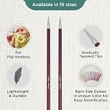 KnitPro Zing Single Pointed Needles 14 in 6.00mm Aluminum view 3