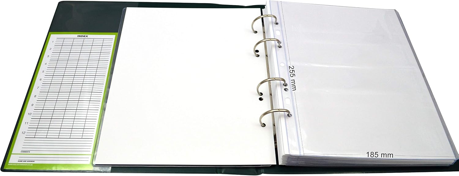 COLLECTOR - Banknote Album in Case Folder Book Notes Banknotes with 15 Pages and 15 Dividers - Very Big Capacity (Green) - Image 4