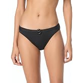 Michael Kors Women's Bubble Logo Ring Solid Bikini Bottom