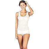 EGI ® Exclusive Collections Women's Merino Wool Blend Lace-Trimmed Tank Top. Proudly Made in Italy.