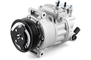 Farrme A/C Compressor Fit for Volkswagen Passat Jetta Tiguan Bora Golf Beetle, for Audi A3 CO 11237C Automotive Replacement AC Compressor with Clutch 1K0820859C, 1K0820859S, 1K0820859D