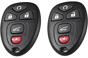 2Pcs Key Fob Replacement for 2007-2014 Chevy Suburban Tahoe, Keyless Entry Remote Control for 09-17 Traverse/ 07-14 GMC Yukon