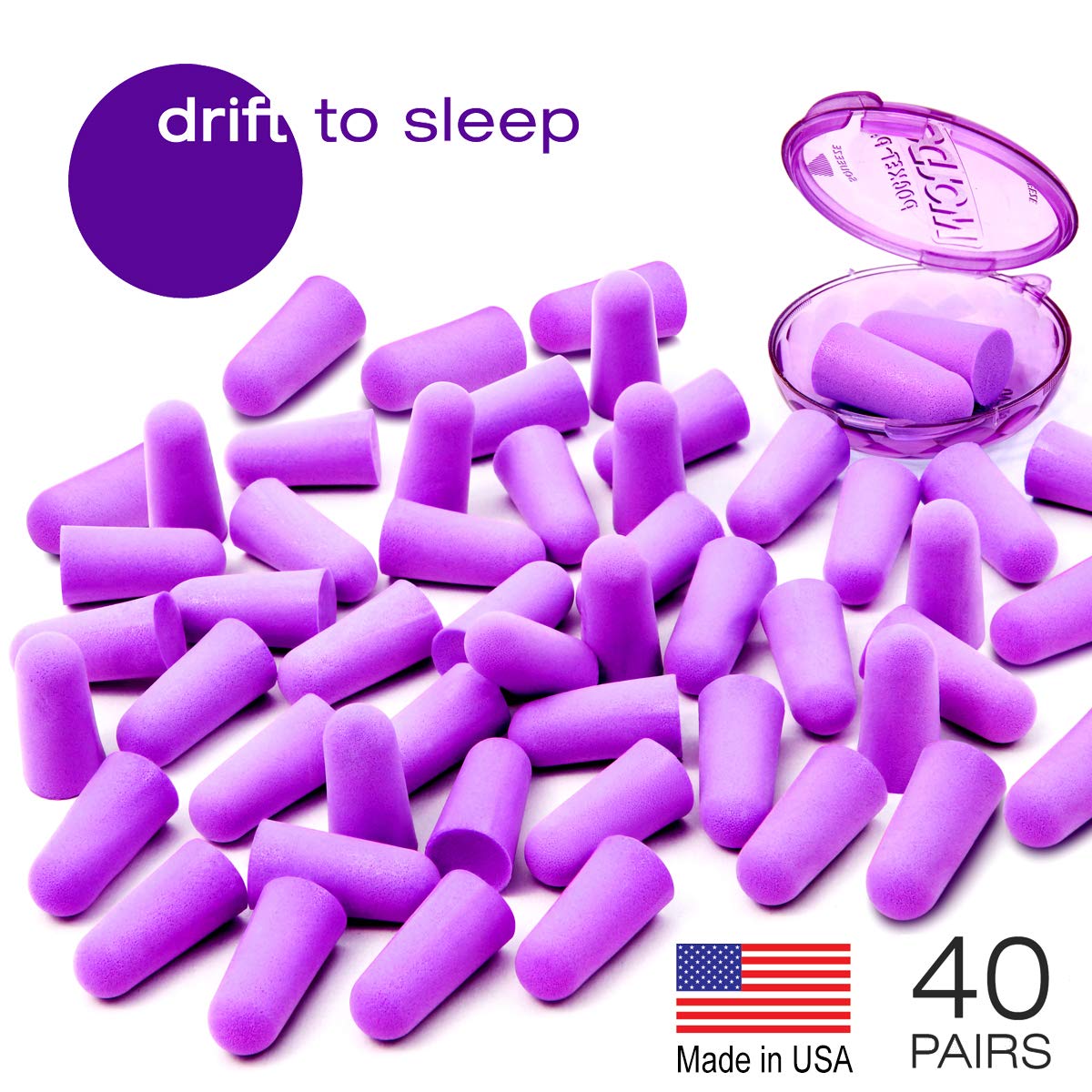 Moldex Soft Foam Ear Plugs 40 Pairs Earplugs 33dB Highest NRR Made 40