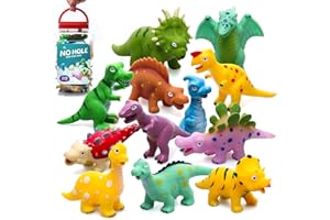 Hely Cancy Dinosaur Bath Toys for Toddler, No Hole Baby Bathtub Shower Water Pool Toys