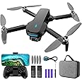 Mirason Drone with Camera, 1080P HD FPV Camera Drone with Brushless Motor, 2 Batteries, 360 Flips, Headless Mode, Gravity Control, 36 Mins Long Flight Foldable for Kids and Beginner