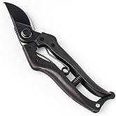 Wablade Japanese Pruning Shears, Bypass Garden Pruner 7.9", Made in Japan | Garden shears cut live branches up to 0.59", forged alloy steel blade for clean, controlled pruning (Cusion-Spring Model)