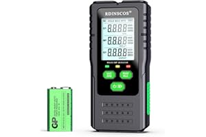 RDINSCOS EMF Detector, Detect All 3 Types of Electromagnetic Radiation Field in 1 EMF Meter for Cell Towers, and Smart Meters, EMF Reader for Home, Office