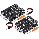 ZK-1002T PRO Bluetooth 5.0 Amplifier Board 2.0 Ch 200W HiFi Subwoofer Amp | Audio AMP with Treble and Bass, BT USB and AUX Inputs, DC 12-24V Stereo AMP Module for DIY Speakers (2 Pack)