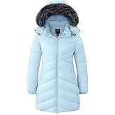 ZSHOW Women's Long Winter Coat Waterproof Warm Quilted Puffer Jacket with Faux Fur Hood