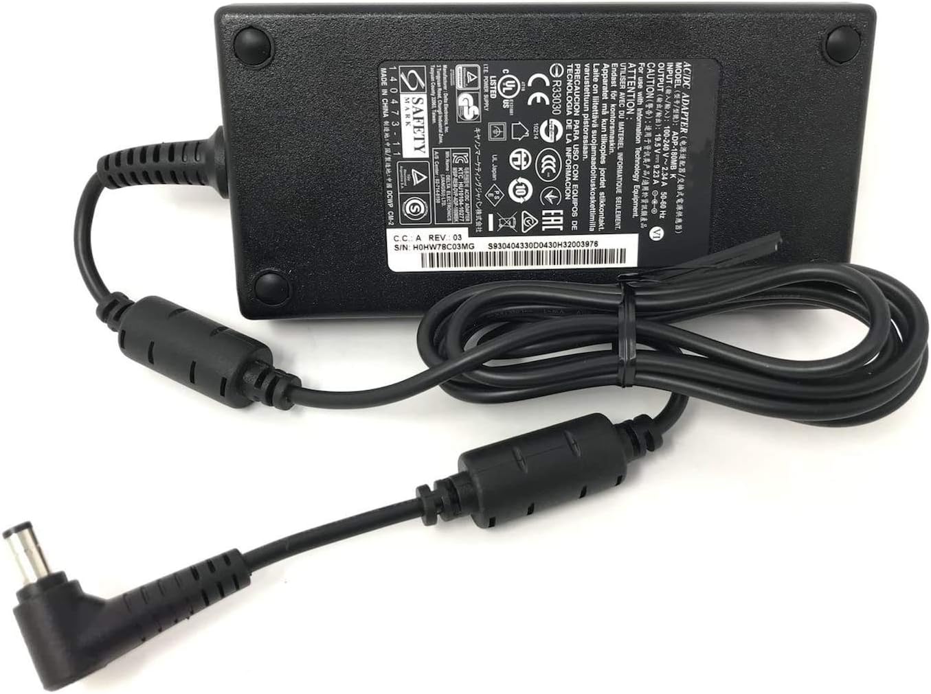 Huiyuan Laptop Charger Compatible with Delta Electronics ADP-180MB MSI GS60 GS65 GS70 GT60 GT70 GE72VR GE62VR GS73VR GS63VR GL62M Apache Pro GE60 GE62 GT60 GS70 Adapter Power Supply