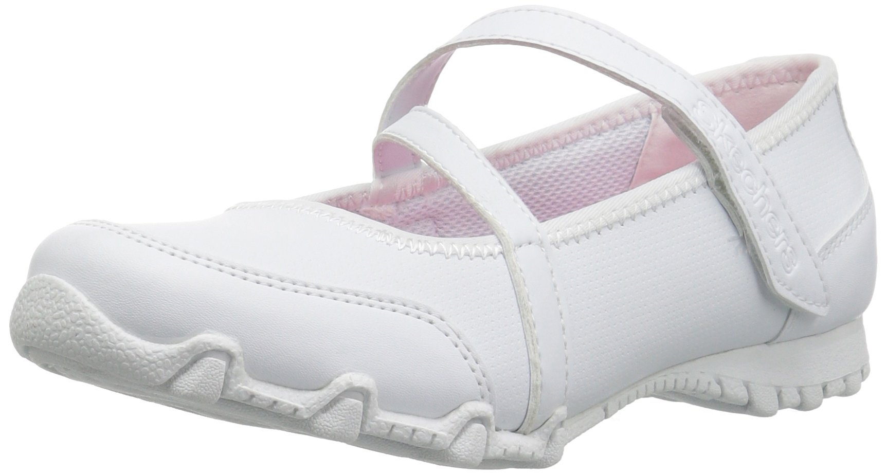skechers white mary janes