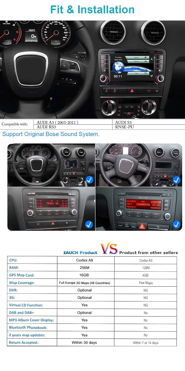 IAUCH 7 Double DIN Autoradio Stéréo GPS Navigation avec ... IAUCH 7 Double DIN Autoradio Stéréo GPS Navigation avec ... -