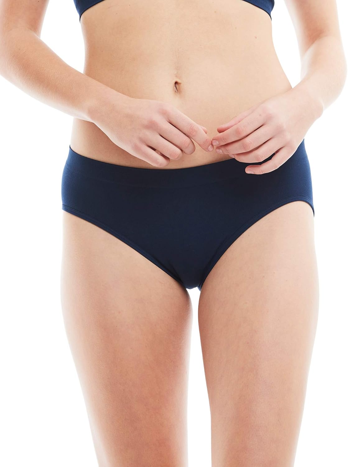 Kalon 6 Pack Women's Hipster Brief Nylon Spandex Underwear: Clothing