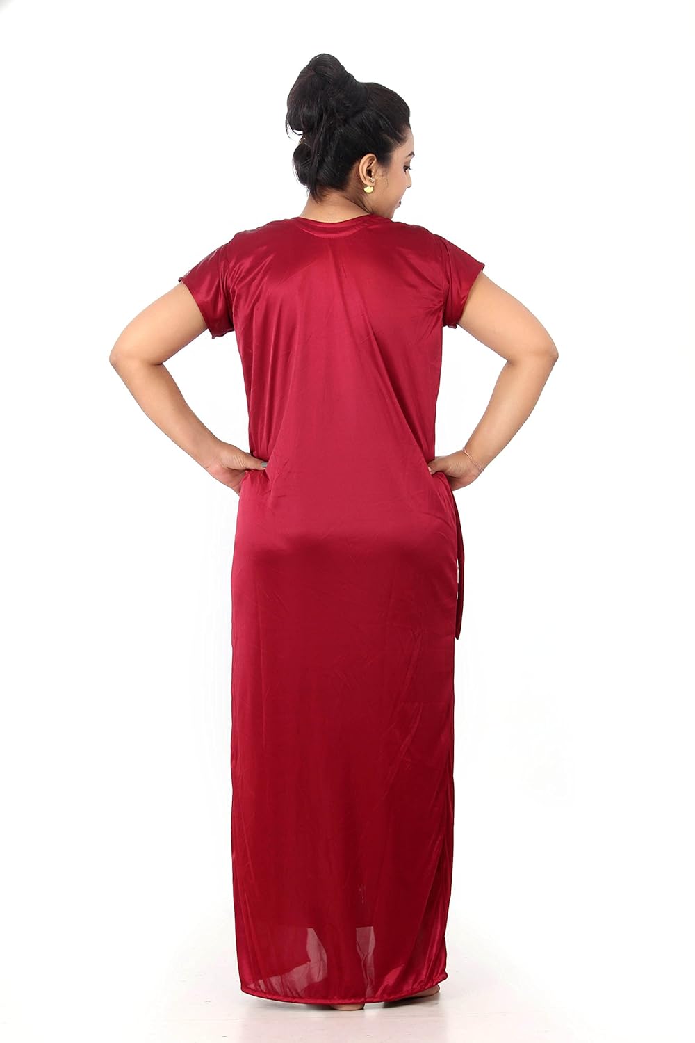 fabme wome's satin robe (1 robe)