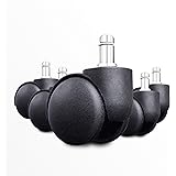 Office Desk Chair Wheels Universal Standard Replacement Wheels Smooth Rolling(Set of 5)