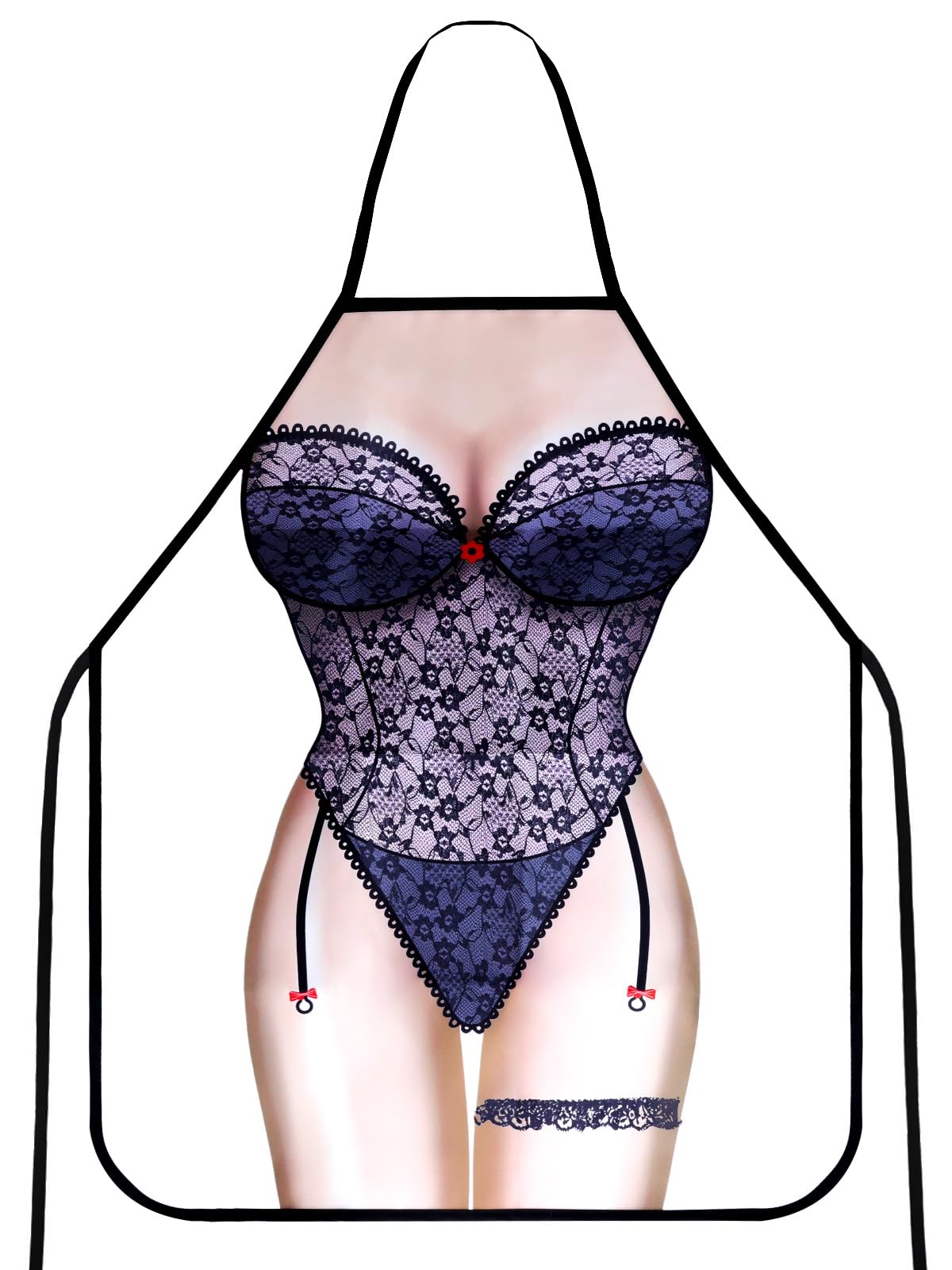 TOPWAYS® Funny Novelty Apron, Sexy Woman Kitchen Cooking Chef Apron, Secrect Gifts for Women, Unisex Adult BBQ Baking Cooking Apron