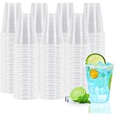 BYSNOW 500 Pack 7 oz Clear Plastic Cups, Disposable Plastic Water Cups | Clear PP Drinking Cups with Heat Resistance for Hot/Cold Beverages, Party, Picnic, Wedding, Home, Travel, Coffee, Soda, Juice