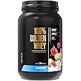 Maxler 100% Golden Whey Protein - 24g of Protein per Serving - Premium Whey Protein Powder for Pre Post Workout - Fast-Absorbing Whey Concentrate, Isolate & Hydrolysate Blend - Strawberry Banana 2 lbs