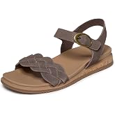 Skechers Women's Desert Kiss Low Vacay Look | Casual, Plush Foam Footbed, Suede Upper, Cork Veneer Midsole, Hook-and-Loop