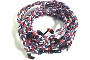 SEITG 20" 3 Rope Tornado Sports Titanium Necklaces Package of 10 - Two different interfaces