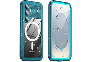 Haireca for Samsung Galaxy S25 Plus Waterproof Case, [Fit for Magsafe] [IP68 Underwater] [12FT Military Shockproof], Built-in Screen & Lens Protector, Full Body Protection for S25 Plus 6.7", Teal