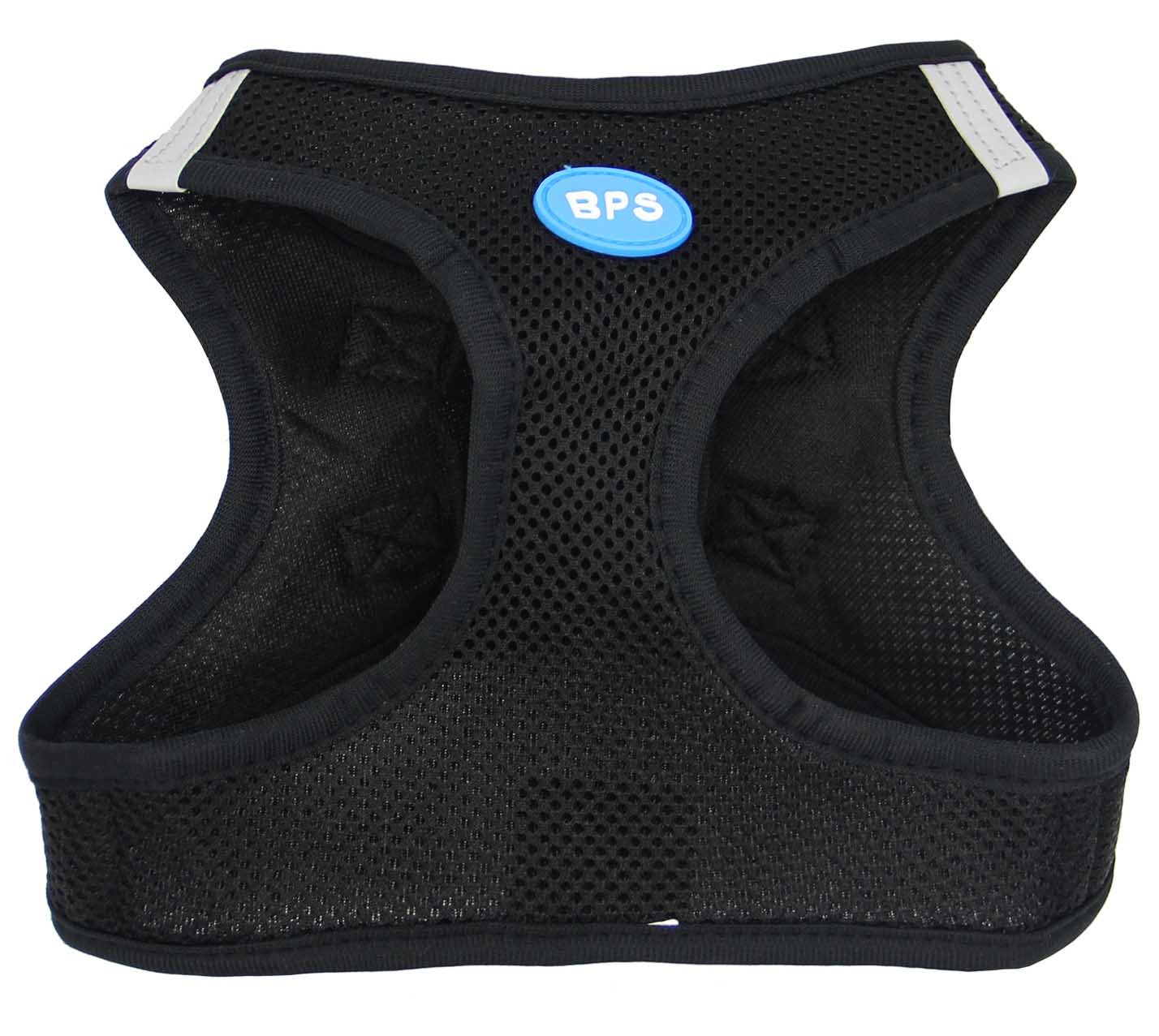 BPS® Harness for Dogs, Collar For Dogs, 5 Sizes to Choose From for Small, Medium and Large Dogs, Black , XS